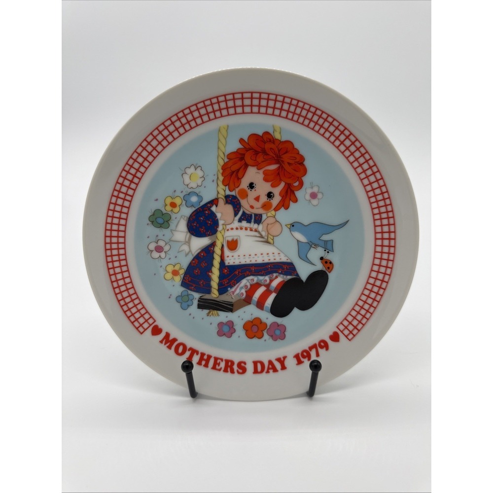 Vintage Mother's Day Plate Schmid Raggedy Ann Limited Edition 1979 Japan